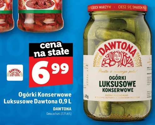 Ogórki konserwowe luksusowe Dawtona promocja w TOPAZ
