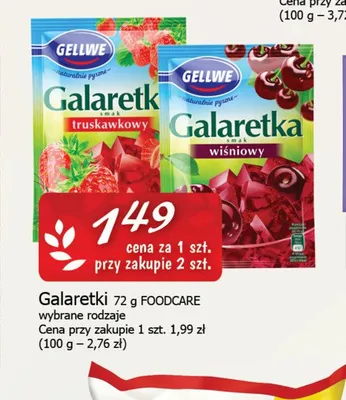 Galaretki 72g promocja w CEZAR Delikatesy