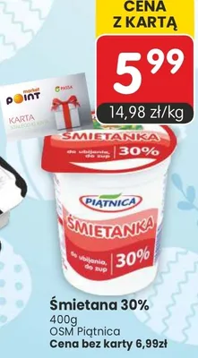 Śmietanka 30% promocja w Market Point
