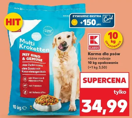 Karma dla psów różne rodzaje promocja w Kaufland