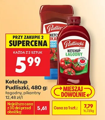 Ketchup łagodny promocja w Biedronka