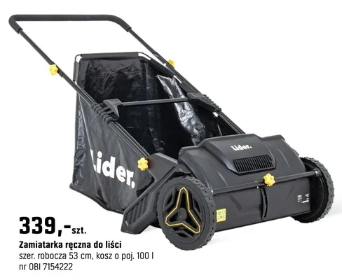 Zamiatarka ręczna do liści promocja w OBI