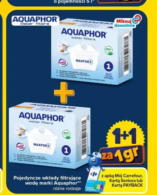 Wkład filtrujący do wody Aquaphor Maxfor+ promocja w Carrefour Market