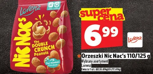Orzeszki Nic Nac's 110/125 g promocja w TOPAZ