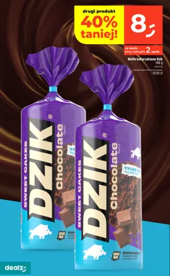 Wafle kukurydziane Dzik o smaku czekoladowym promocja w Dealz