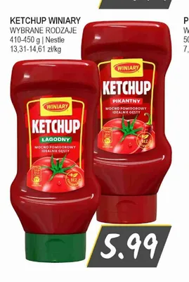Ketchup łagodny Winiary promocja w Słoneczko