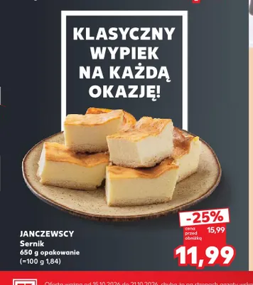 Sernik Janczewscy promocja w Kaufland