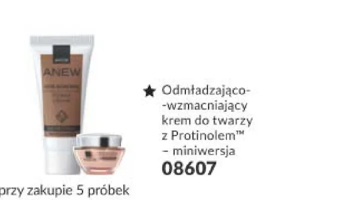 Odmładzająco-wzmacniający krem do twarzy z Protinolem miniwersja Anew promocja w AVON
