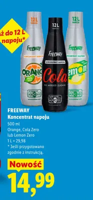 Koncentrat napoju Freeway Orange promocja w Lidl