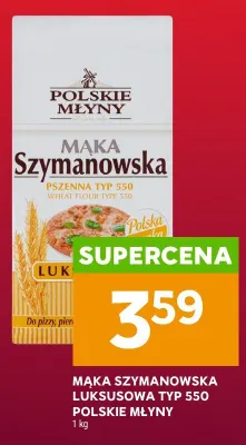 Mąka Szymanowska luksusowa typ 550 Polskie Młyny promocja w Stokrotka