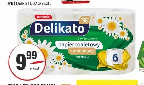 Papier toaletowy rumiankowy Delikato promocja w Sedal