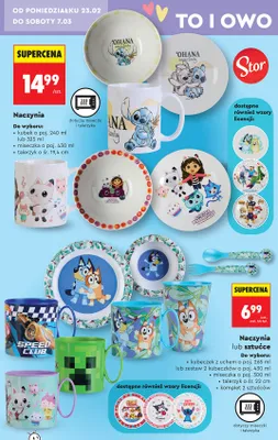 Naczynia lub sztućce promocja w Biedronka