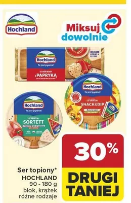Ser topiony Hochland blok promocja w Carrefour Market