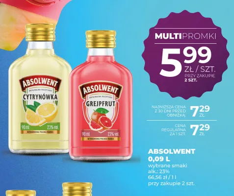 Likier Absolwent Cytrynówka promocja w Duży Ben