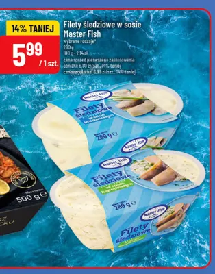 Filety śledziowe w sosie śmietanowym Master Fish promocja w POLOmarket