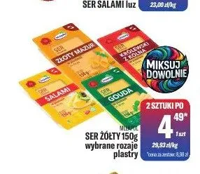 Ser żółty plastry Mlekpol promocja w Tomi Markt