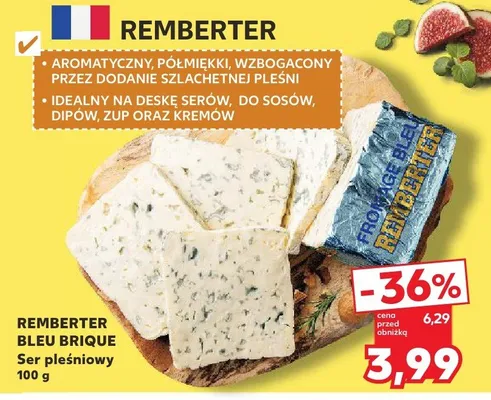 Ser pleśniowy Remberter Bleu Brique promocja w Kaufland