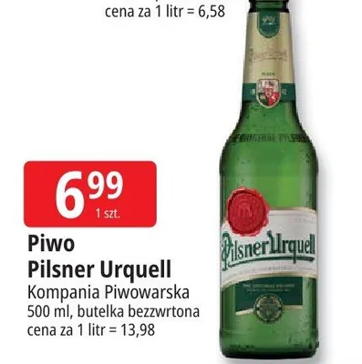 Piwo Pilsner Urquell promocja w Leclerc