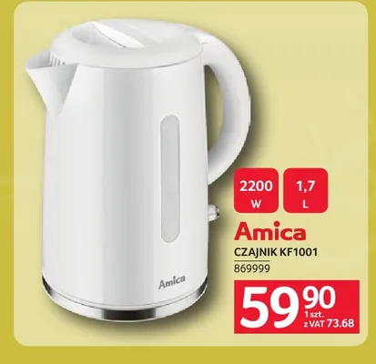Czajnik KF1001 Amica promocja w Selgros