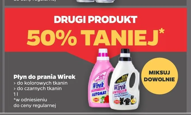 Płyn do prania Wirek do czarnych tkanin promocja w Netto