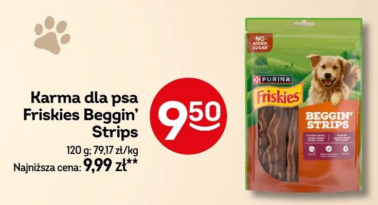 Karma dla psa Friskies Beggin' Strips promocja w Żabka