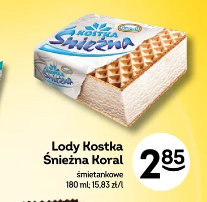 Lody Kostka Śnieżna śmietankowe promocja w Żabka
