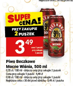 Piwo Beczkowe Mocne Wiśnia promocja w Twój Market
