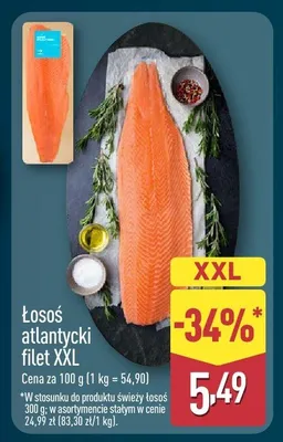 Łosoś atlantycki filet ze skórą Paula fish promocja w Aldi