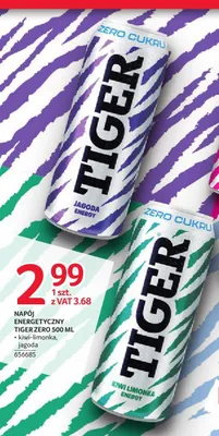Napój energetyczny Tiger Zero Cukru Kiwi Limonka promocja w Selgros