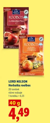 Herbatka rooibos Lord Nelson promocja w Lidl