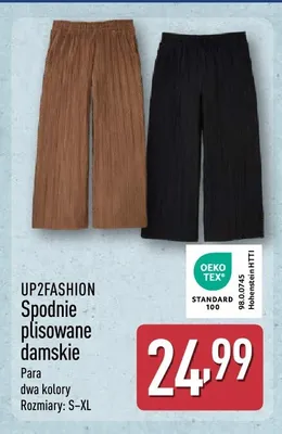Spodnie plisowane damskie UP2FASHION promocja w Aldi