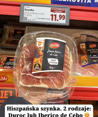 Szynka Iberico de Cebo Sol&Mar promocja w Lidl