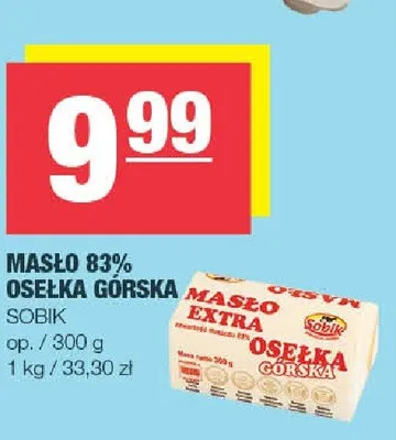 Masło 83% Osełka Górska Sobik promocja w SPAR