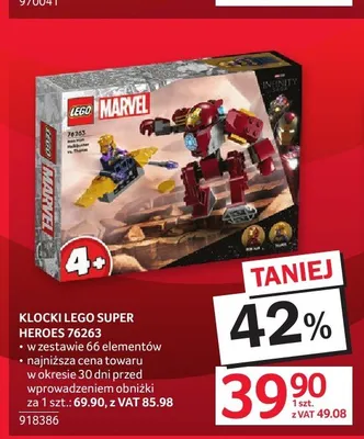 Klocki LEGO Super Heroes 76263 promocja w Selgros