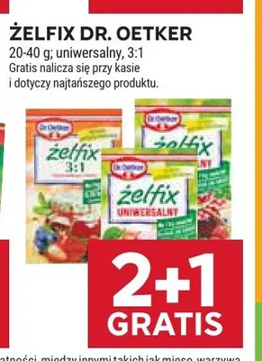 Żelfix Dr. Oetker promocja w Stokrotka