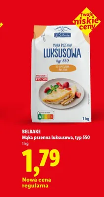 Mąka pszenna luksusowa typ 550 Belbake promocja w Lidl