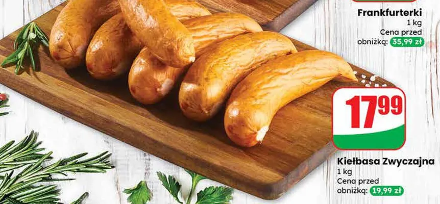Kiełbasa Zwyczajna promocja w Dino