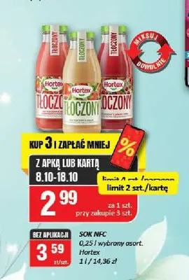 Sok NFC Hortex promocja w Chorten