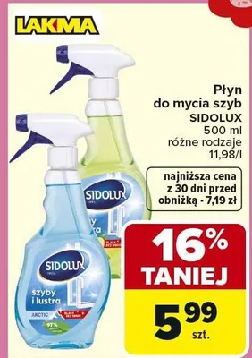 Płyn do mycia szyb różne rodzaje promocja w Carrefour