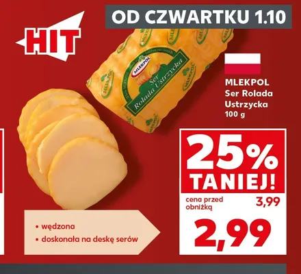 Ser Rolada Ustrzycka Mlekpol promocja w Kaufland