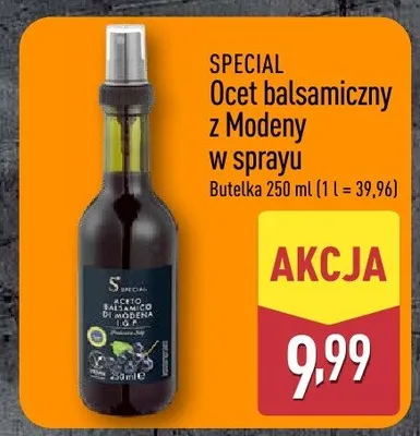 Ocet balsamiczny z Modeny w sprayu Special promocja w Aldi