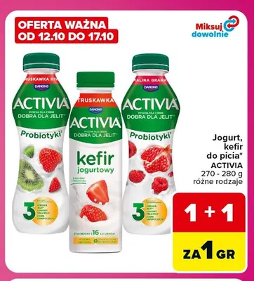 Jogurt do picia Activia malina granat promocja w Carrefour Market