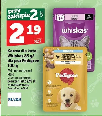 Karma dla kota Whiskas łosoś w galaretce promocja w TOPAZ