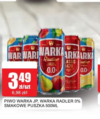 Piwo bezalkoholowe Warka Radler smakowe promocja w Bingo