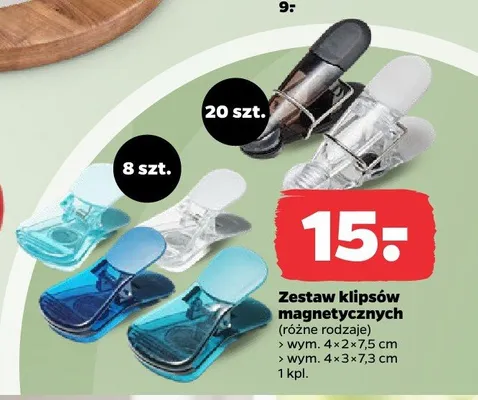 Zestaw klipsów magnetycznych 20-pak promocja w Netto