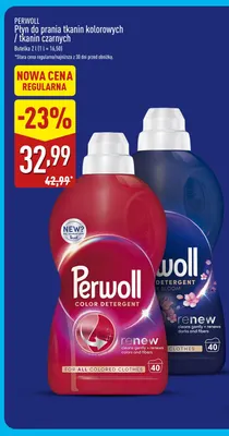 Płyn do prania tkanin czarnych Perwoll promocja w Aldi
