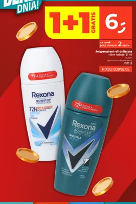 Antyperspirant roll-on Rexona Men Invisible Ice Fresh promocja w Dealz
