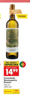 Wino białe wytrawne Encantado Ravasqueira Branco promocja w Biedronka