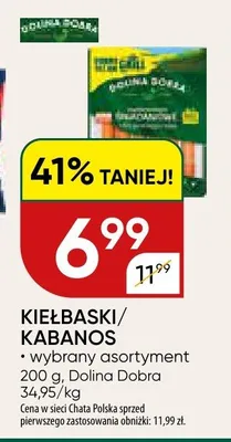 Kiełbaski/Kabanos Dolina Dobra promocja w Chata Polska