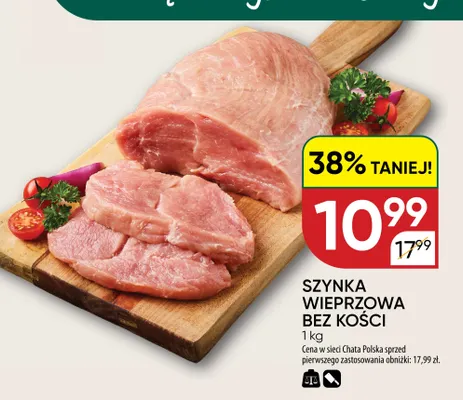 Szynka wieprzowa bez kości promocja w Chata Polska